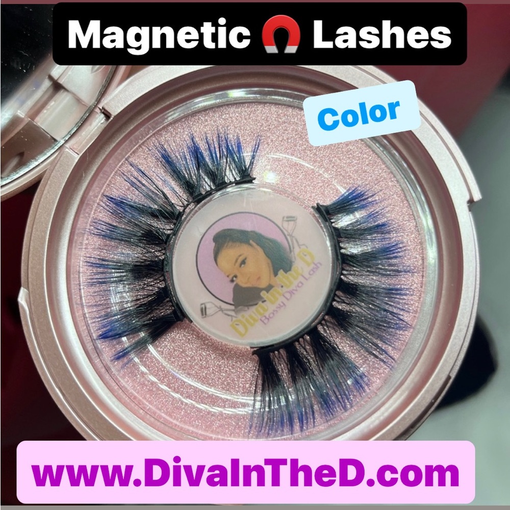 The Color Blue Magnetic Lashes